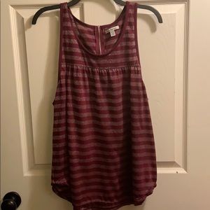 Zipper back tank